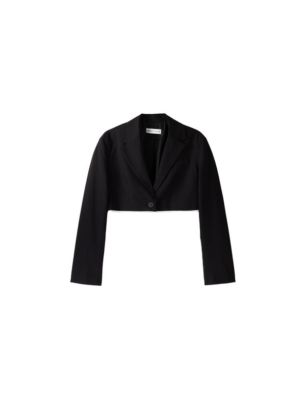 Bershka Bershka Blazer  črna / bela