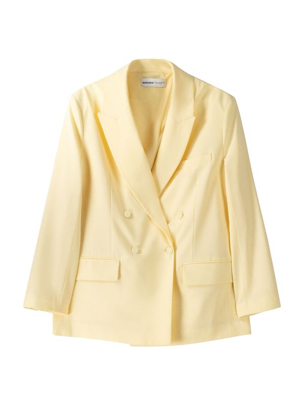 Bershka Bershka Blazer  pastelno rumena