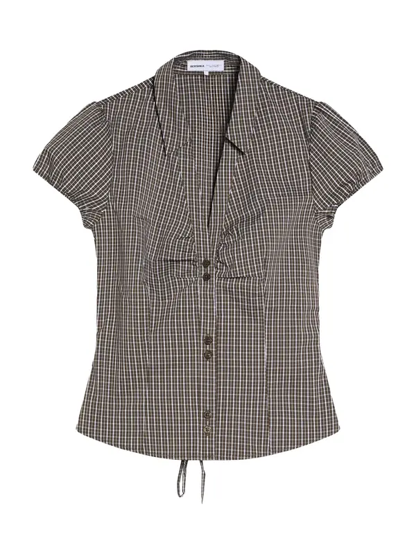 Bershka Bershka Bluza  kaki / bela