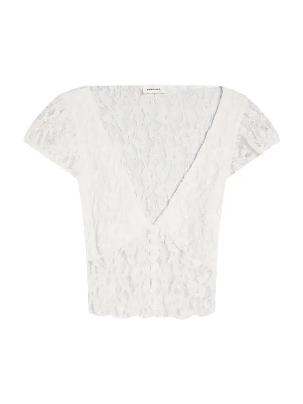 Bershka Bershka Bluza  svetlo bež