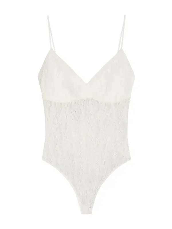 Bershka Bershka Bodi majica  bela