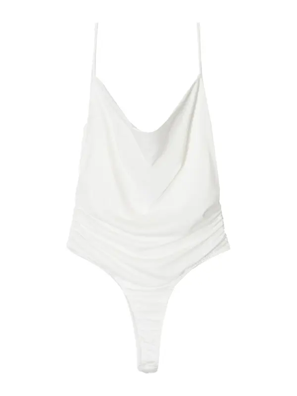 Bershka Bershka Bodi majica  bela