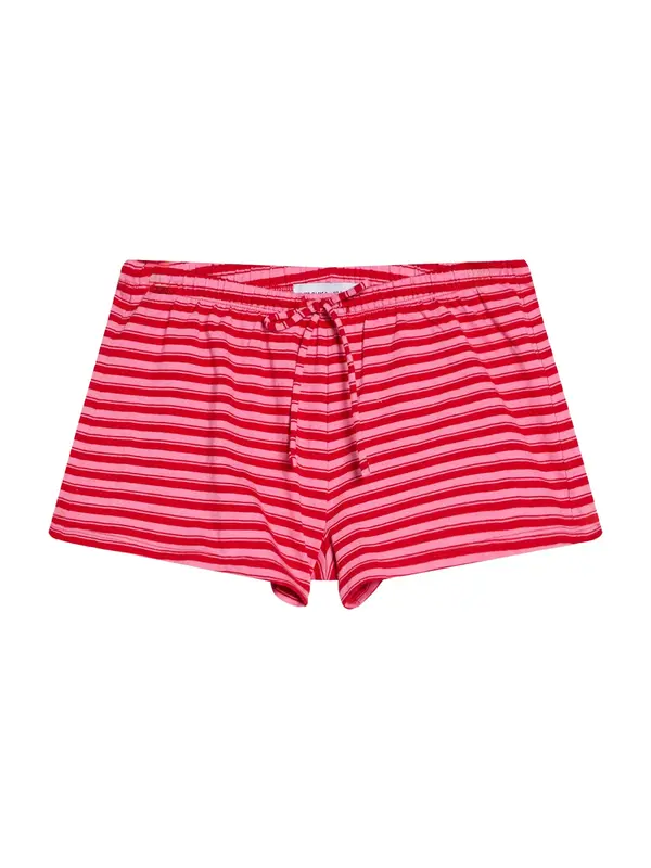 Bershka Bershka Hlače 'CINTURILLA'  roza / rdeča
