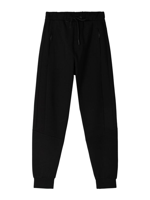 Bershka Bershka Hlače  črna