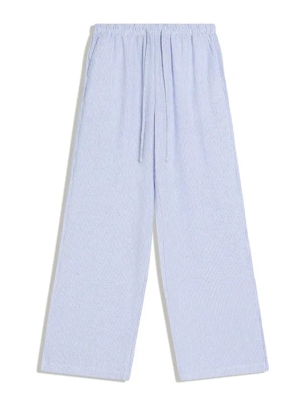 Bershka Bershka Hlače  kraljevo modra / bela