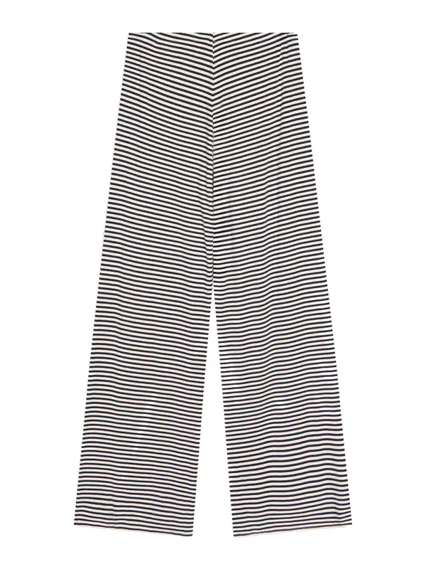 Bershka Bershka Hlače  mornarska / bela