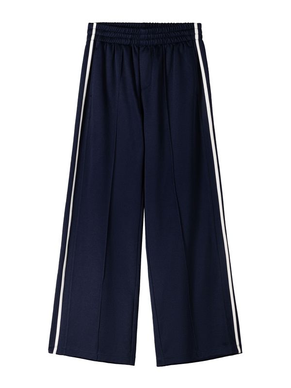 Bershka Bershka Hlače  mornarska / bela