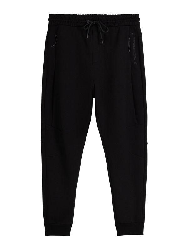 Bershka Bershka Hlače  temno siva / črna