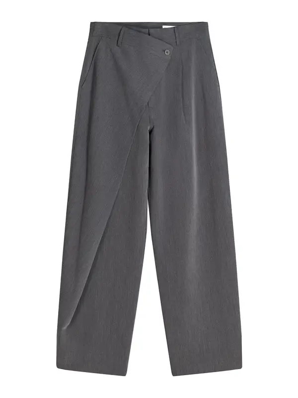 Bershka Bershka Hlače  temno siva