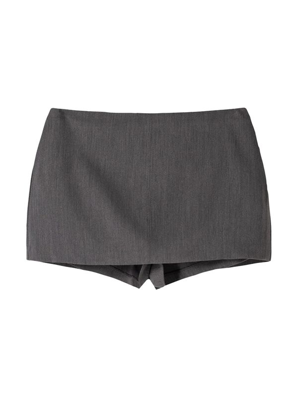 Bershka Bershka Hlače  temno siva