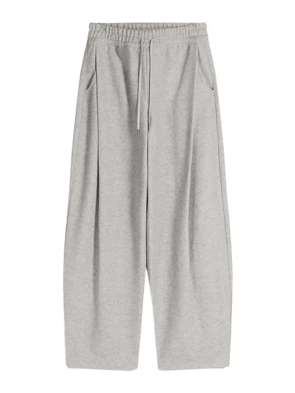 Bershka Bershka Hlače z naborki  siva