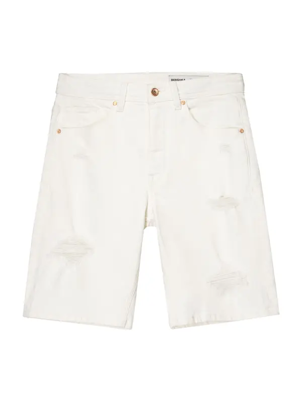 Bershka Bershka Kavbojke  bel denim