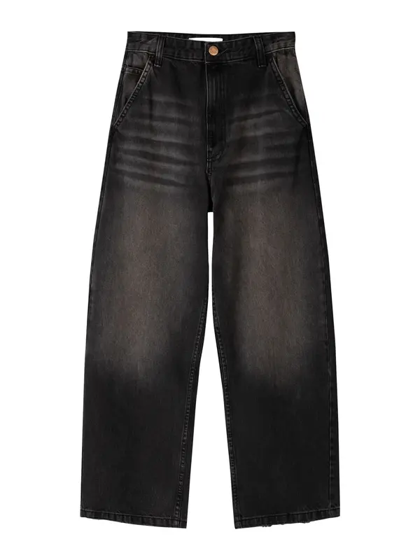 Bershka Bershka Kavbojke  črn denim