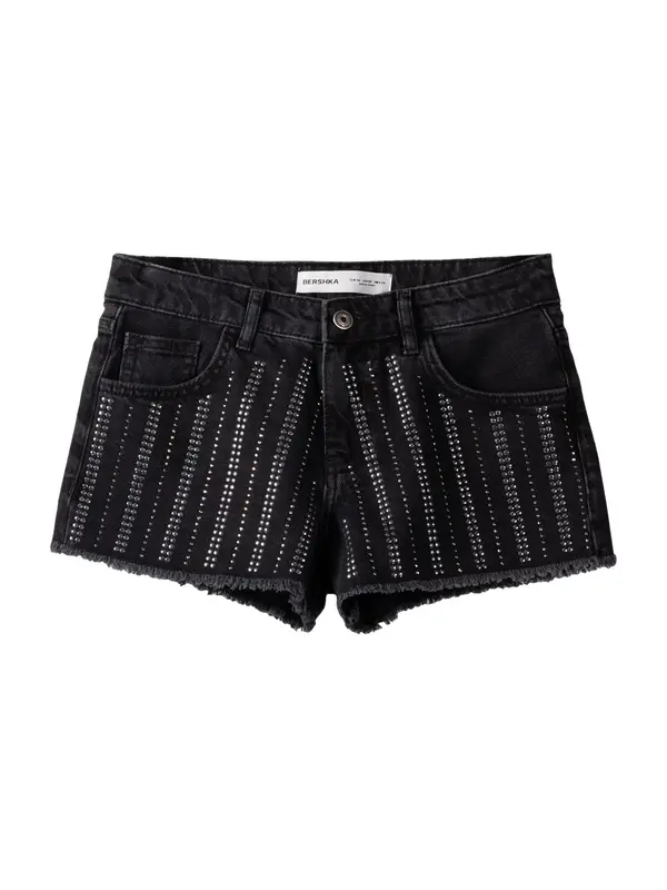 Bershka Bershka Kavbojke  črn denim