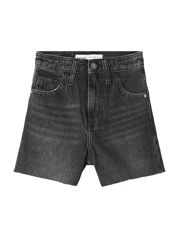 Bershka Bershka Kavbojke  črn denim / srebrna