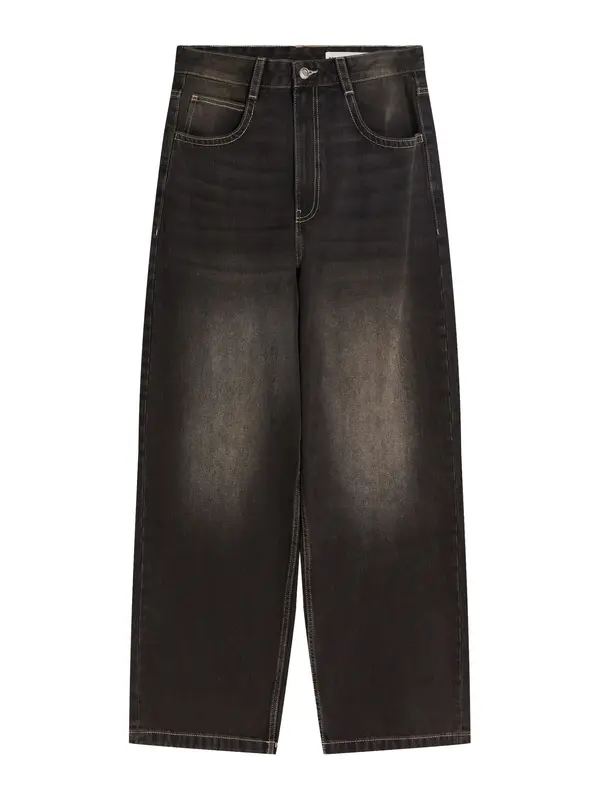 Bershka Bershka Kavbojke  črn denim