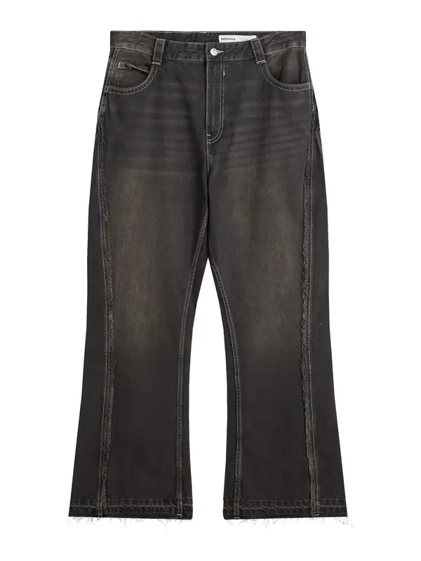 Bershka Bershka Kavbojke  črn denim