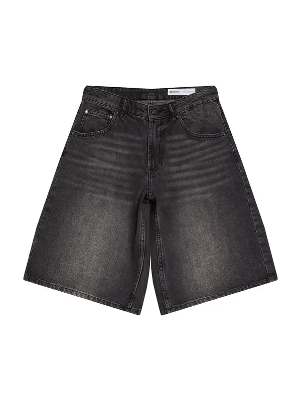 Bershka Bershka Kavbojke  črn denim