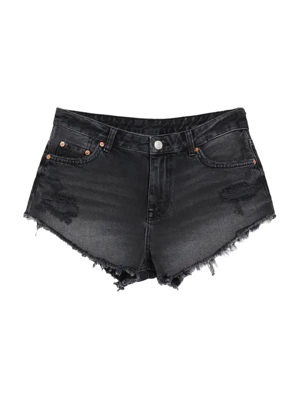 Bershka Bershka Kavbojke  črn denim