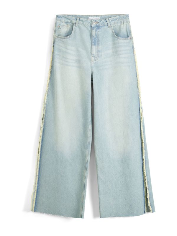 Bershka Bershka Kavbojke  moder denim / limeta