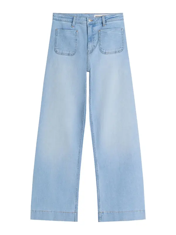 Bershka Bershka Kavbojke  moder denim