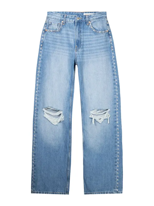 Bershka Bershka Kavbojke  moder denim