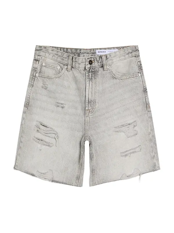 Bershka Bershka Kavbojke  siv denim