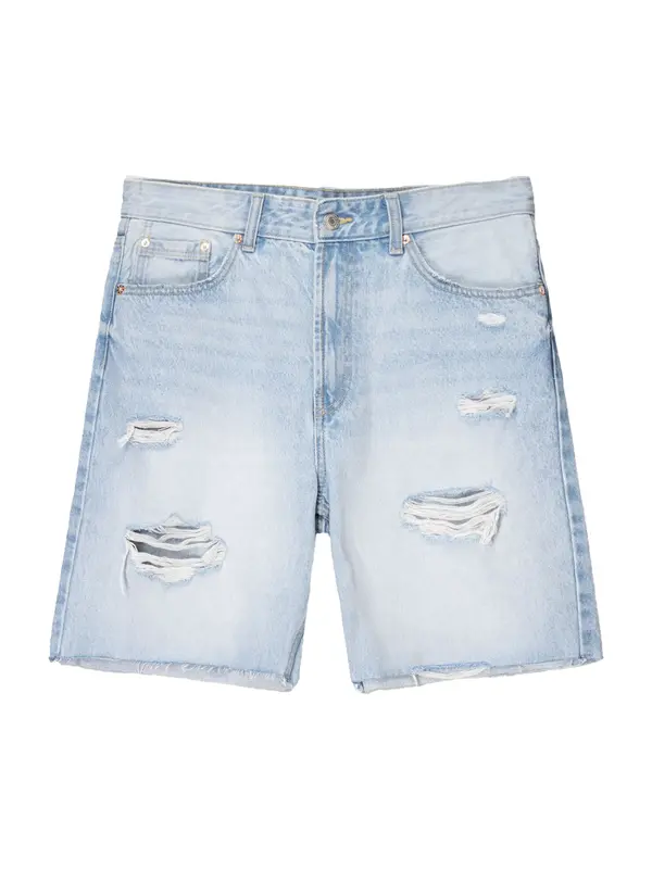 Bershka Bershka Kavbojke  svetlo modra