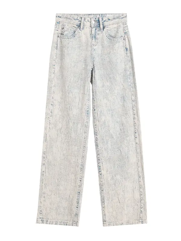 Bershka Bershka Kavbojke  svetlo modra / bela