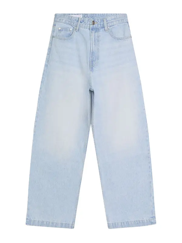 Bershka Bershka Kavbojke  svetlo modra / svetlo rumena