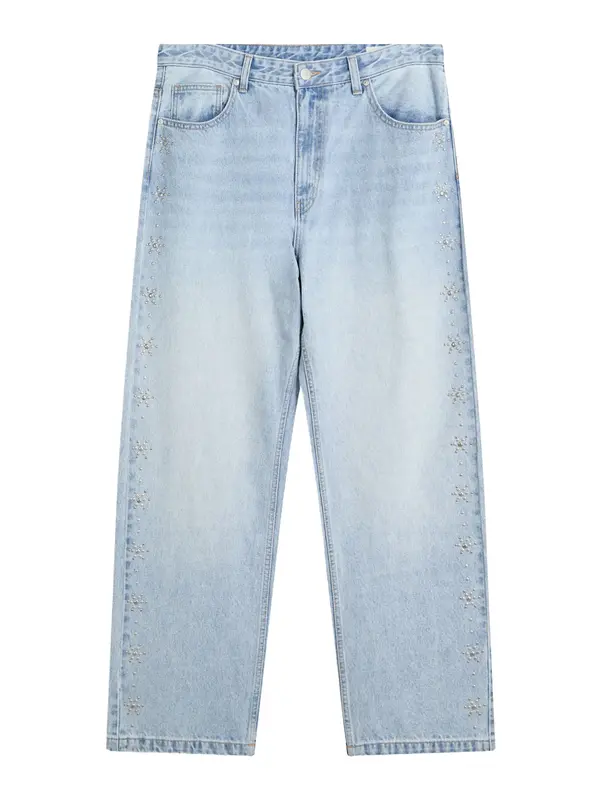 Bershka Bershka Kavbojke  svetlo modra