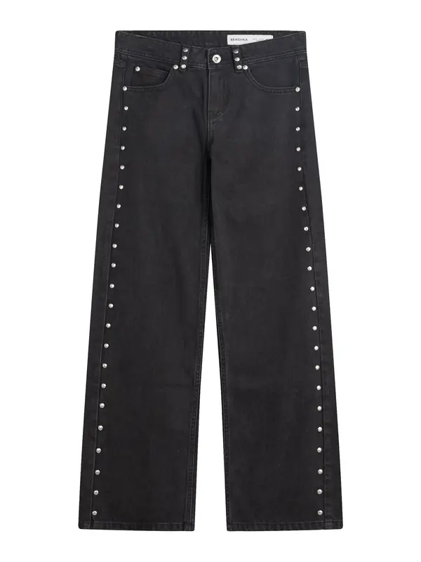 Bershka Bershka Kavbojke  svetlo roza / črn denim