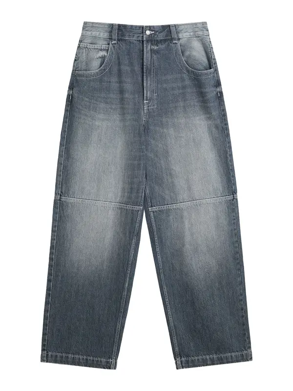 Bershka Bershka Kavbojke  temno modra / bela
