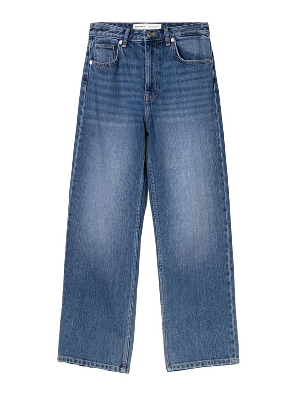 Bershka Bershka Kavbojke  temno modra