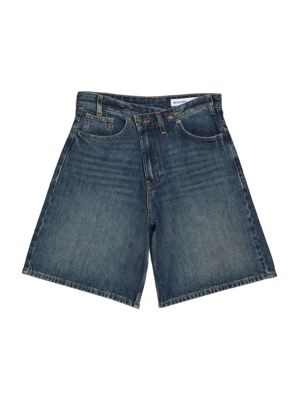 Bershka Bershka Kavbojke  temno modra