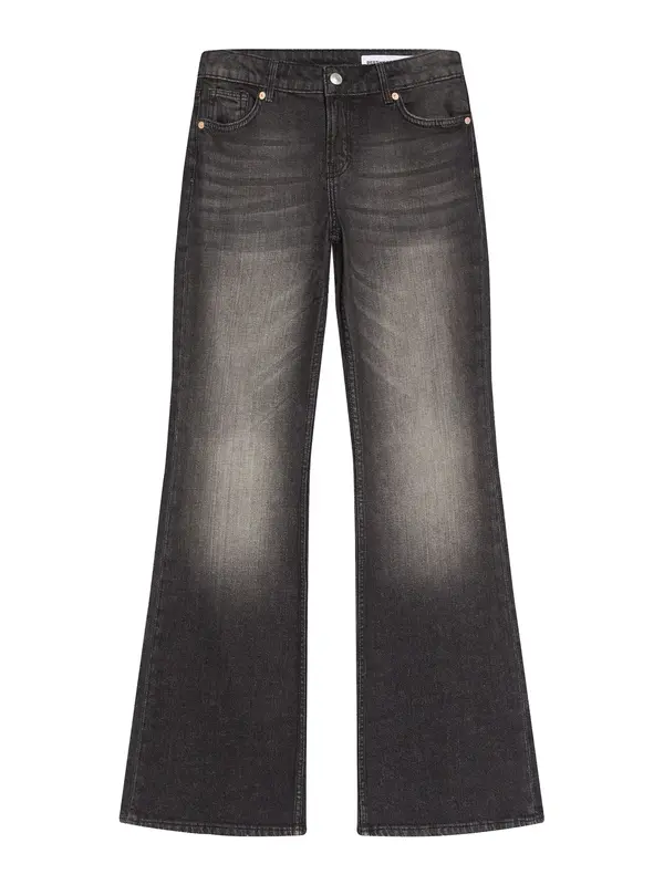 Bershka Bershka Kavbojke  temno siva