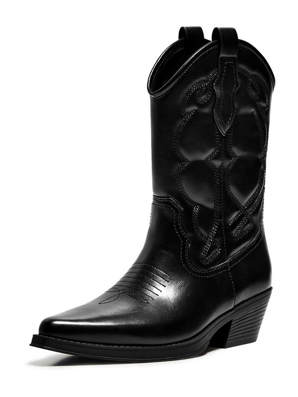 Bershka Bershka Kavbojski škornji  črna