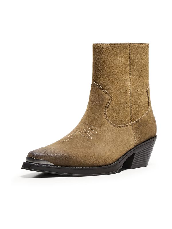 Bershka Bershka Kavbojski škornji  karamel