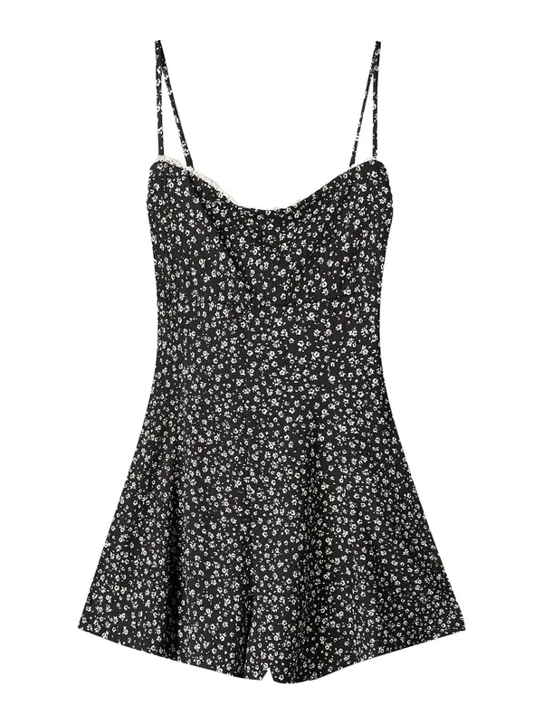 Bershka Bershka Kombinezon  črna / bela