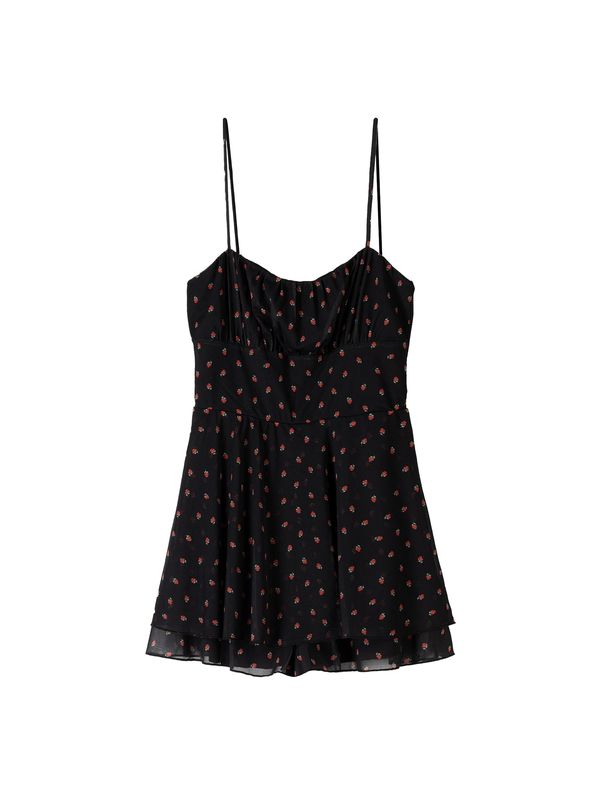 Bershka Bershka Kombinezon  nočno modra / meta / živo rdeča