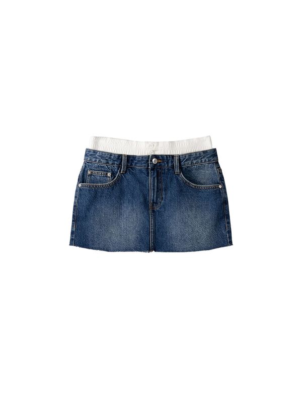 Bershka Bershka Krilo  moder denim / bela