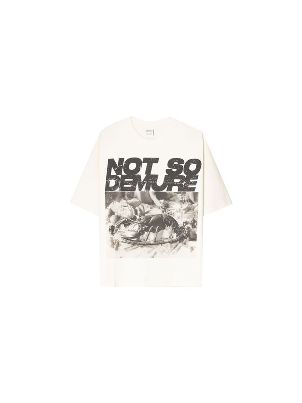 Bershka Bershka Majica  bež / črna