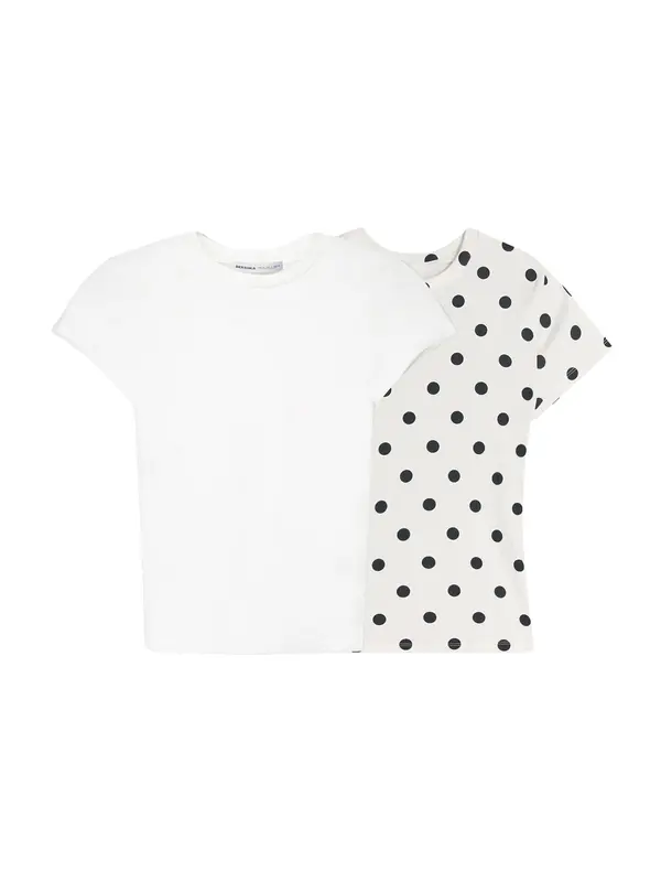 Bershka Bershka Majica  črna / bela