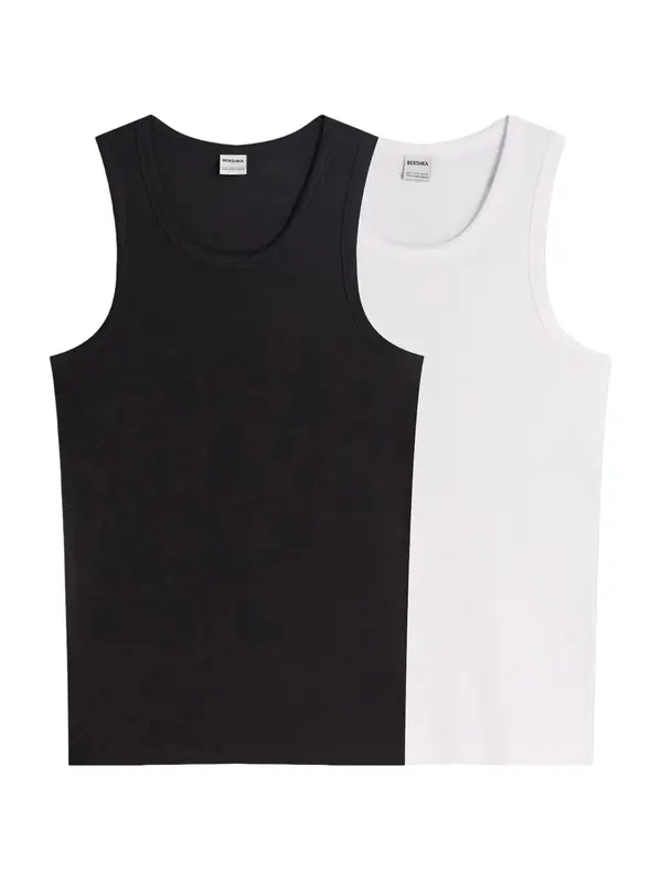 Bershka Bershka Majica  črna / bela