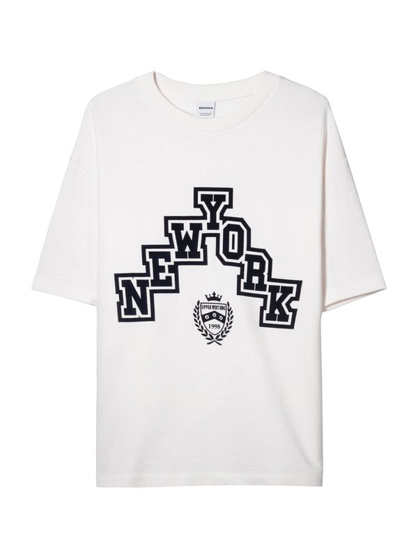 Bershka Bershka Majica  črna / bela