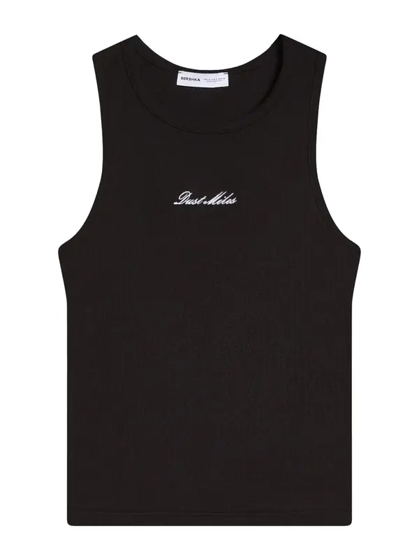 Bershka Bershka Majica  črna / bela