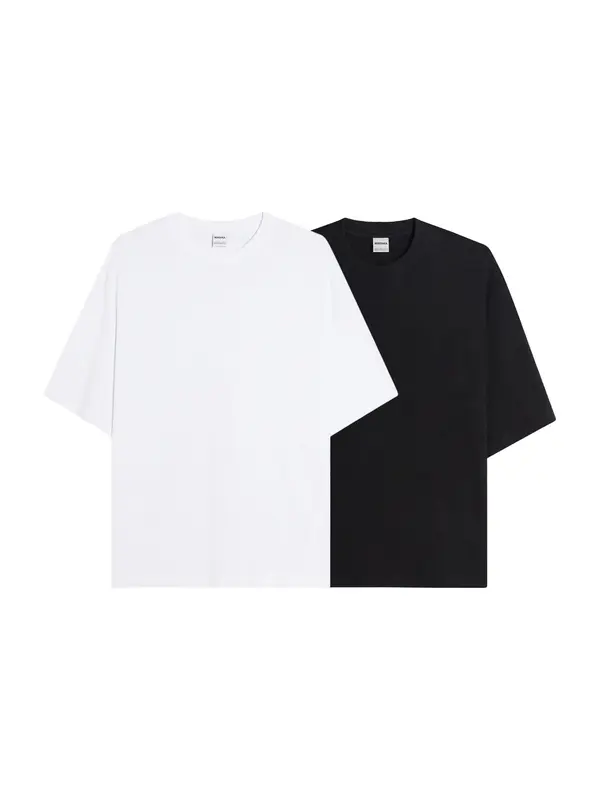 Bershka Bershka Majica  črna / bela