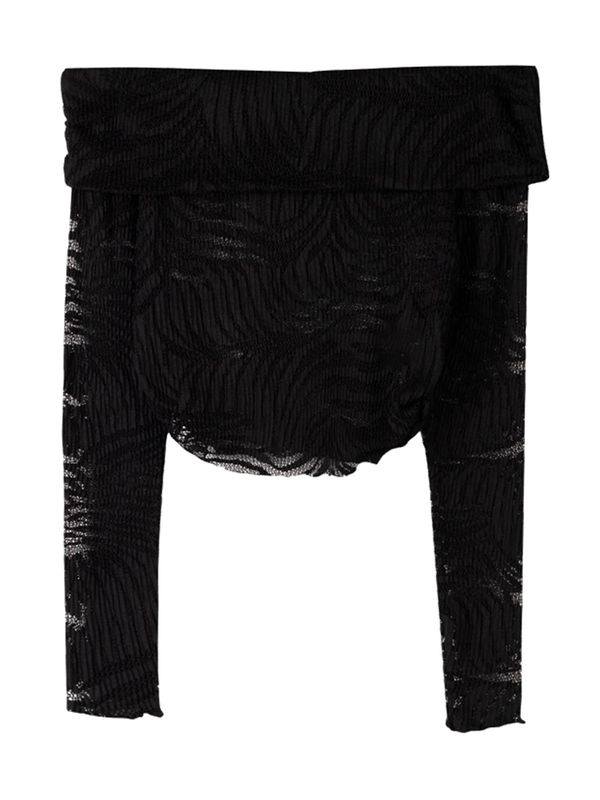 Bershka Bershka Majica  črna