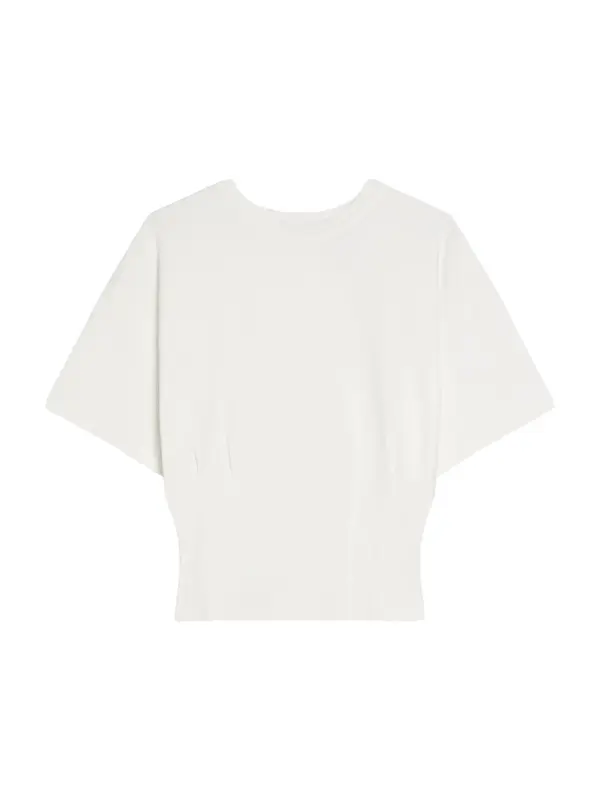 Bershka Bershka Majica 'Efecto Corse'  off-bela