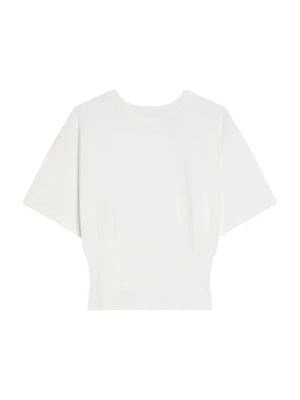 Bershka Bershka Majica 'Efecto Corse'  off-bela